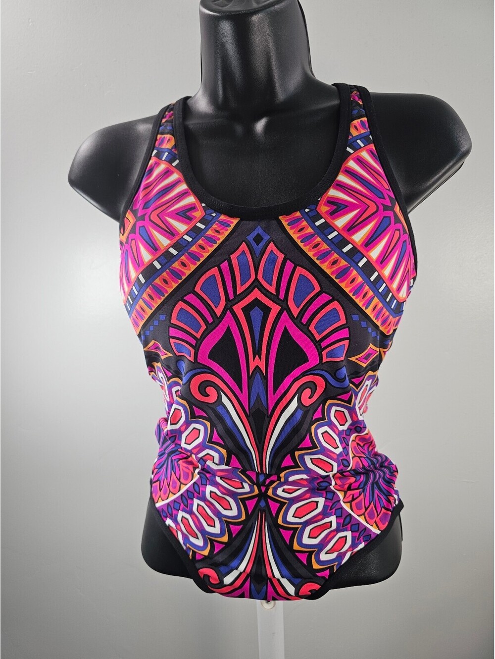 Athleta Women's One Piece Swimsuit with Vibrant Geometric Print